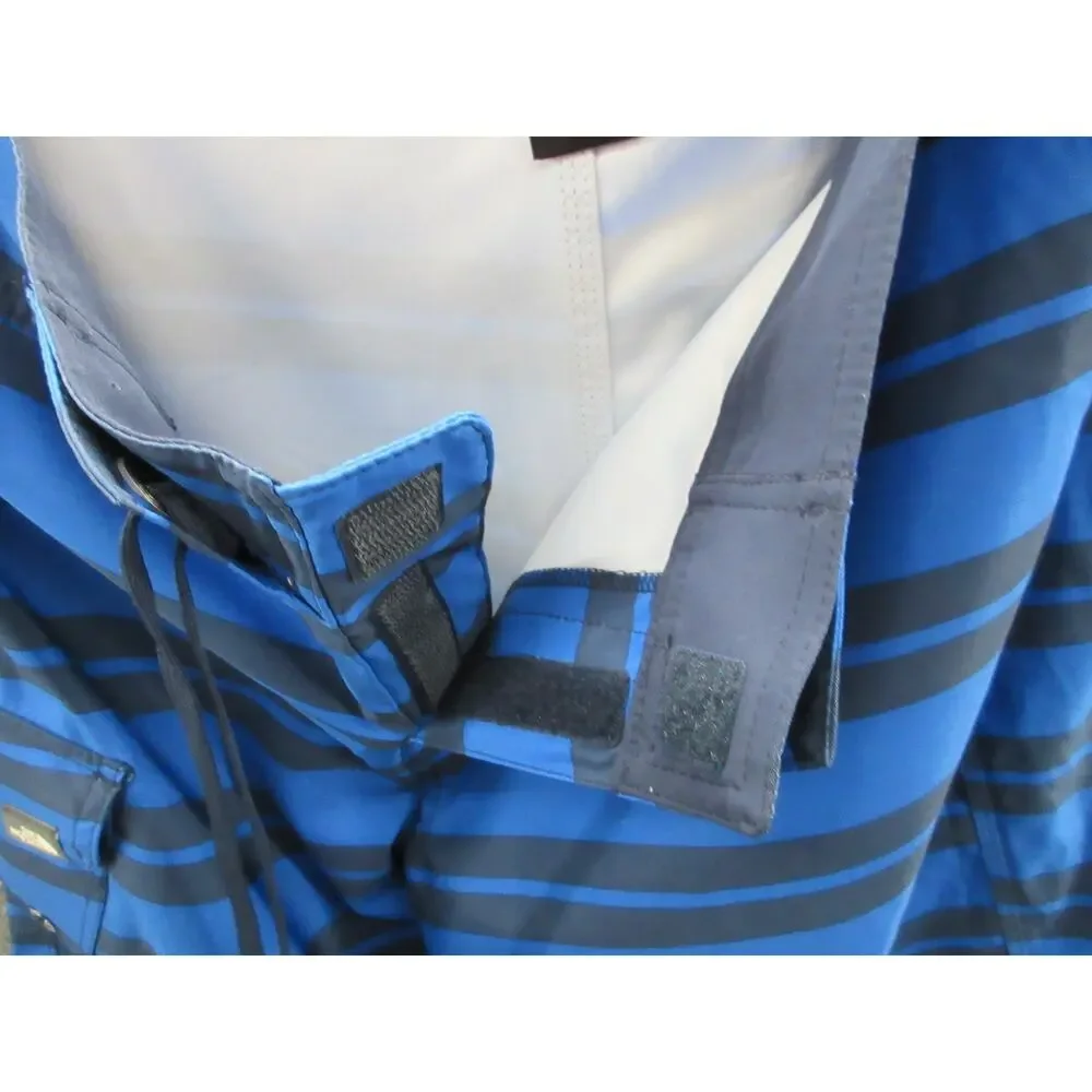 The North Face Swim Trunks Mens Sz 34 Board Shorts Blue Stripes Swimming Pockets - Picture 10 of 13